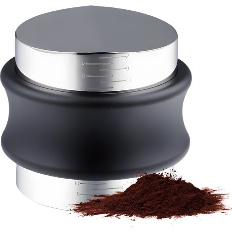 Ortviai Distributeur et Tasseur Café 2-en-1 en Acier Inoxydable 304, Réglable en Hauteur, 53,3 mm, Poignée Ergonomique (1/5)