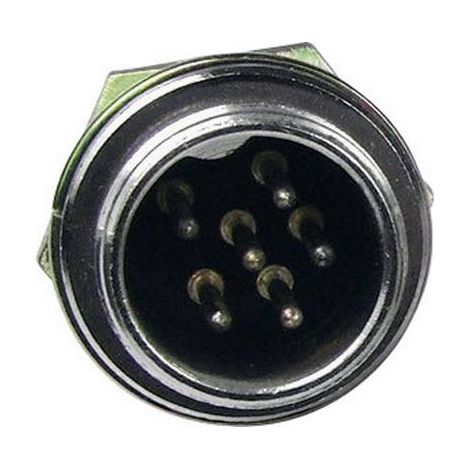 Mini DIN embase mâle verticale Cliff FC684202 Nombre de pôles: 2 argent 1 pc(s) (1/2)