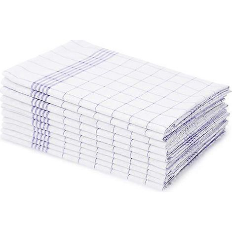 Küchentücher aus 100 % Baumwolle (10er-Pack) – Blau (1/4)