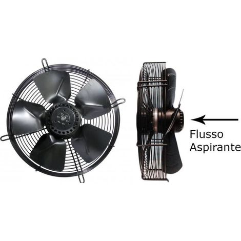VENTILATORE ASSIALE CELLA FRIGORIFERA ASPIRANTE 220 VOLT VENTOLA FRIGO Ø 400MM