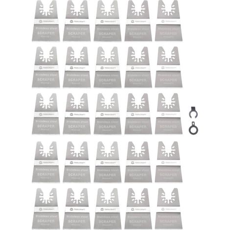 TOOLCRAFT TO-10258344 Acciaio inox Kit di accessori per multiutensile 50 mm 20 pz. (1/5)