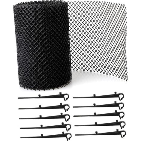 Filet Gouttière Anti-blocage Fixation Maille Résistante et Flexible pour Protection et Débris Installation Facile pour Gouttières et Toitures (1/5)