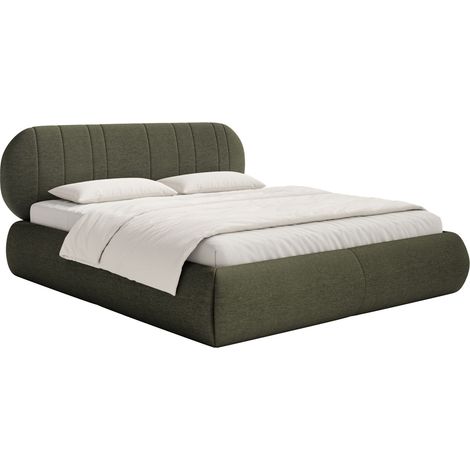 Selsey Asmelio - Polsterbett mit Bettkasten, Lattenrost, khaki, 140x200 cm (1/5)