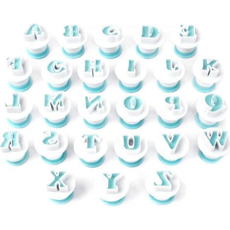 Emporte-Pièces Lettres pour Fondant et Décoration de Gâteaux - Accessoires de Pâtisserie pour Créations Personnalisées