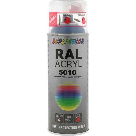 PEINTURE ACRYL RAL5010 BLEU GENTIANE SATINE 400ML DUPLI COLOR