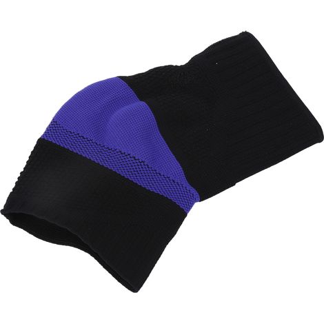 Attelle de cheville en silicone souple tricoté, sangle de soutien pour soulager la douleur et l'enflure, réduction des risques de blessure, noir, taille S (1/5)