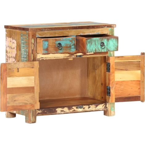 Buffet Meuble de rangement 70x35x65 cm Bois de récupération massif (1/5)