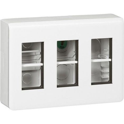 LEGRAND 078883L Box workstation da parete Mosaico per moduli 3x4, bianco