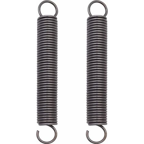 Resorte de extensión de acero Ulisem2, resorte comprimido, resortes de doble gancho extendidos - 2 x 18 x 150 mm (1/4)