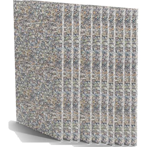 Set di 10 Pannelli Acustici in poliuretano, 200x100x4 cm, 80 kg/m³  Pannelli fonoassorbenti per pareti  Multi-isolamento 20 m²