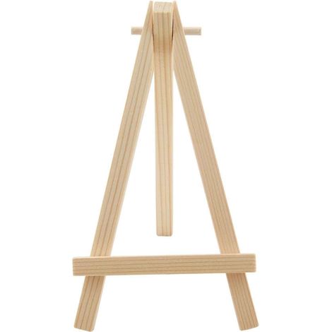 Lot de 24 mini chevalets en bois pour peintures, loisirs créatifs, petits projets acryliques et à l'huile (15,9 cm) JN (1/5)
