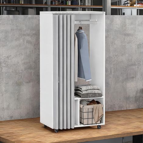 Armoire blanc en panneau de particules 60 x 40 x 128 cm (1/5)