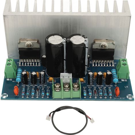 Carte Amplificateur Puissance TDA7293 100W x 2, Module Audio HIFI Haute Fidélité pour Système Home Cinéma, Alimentation 12V-32V