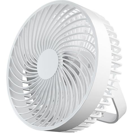 1 Ventilateur de table, 2 vitesses, tête orientable, circulation d'air vortex, bureau, chambre (1/5)