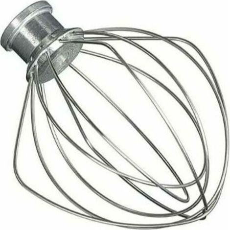 Batidor de varillas de acero inoxidable compatible con KitchenAid K45WW WP9704329 KSM150 KSM160 K45 KSM90. Accesorio para procesador de alimentos. (1/4)