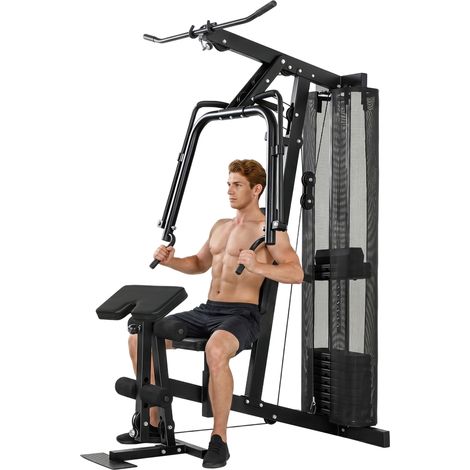 SPORTNOW Multi Gym with Adjustable Seat & Back, 45kg Weight Stack (1/5)