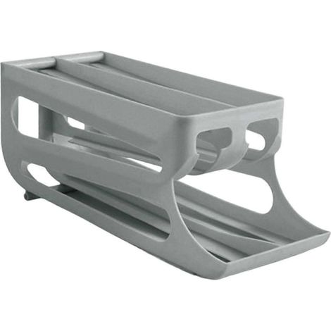 Automatischer Eierspender, Eieraufbewahrungsbehälter, 3-stöckiges Eierregal, Eierkühlschrank-Organizer für 43 Eier-gray (1/5)