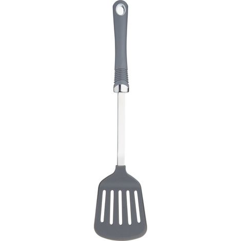 KitchenCraft Professional - Spatola de Cucina de Nylon, Manico Soft Touch, Argento/Grigio, 36 x 10,5 x 3 cm (1/3)