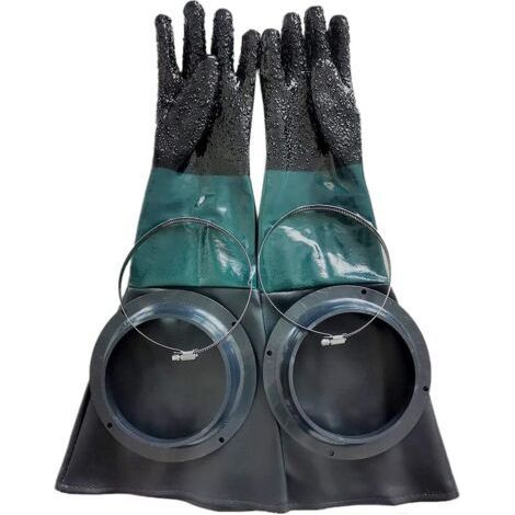 SandBlaster Parts 60cm Sandstrahlhandschuhe oder Sandblast H607 Kabinenringe (1/5)