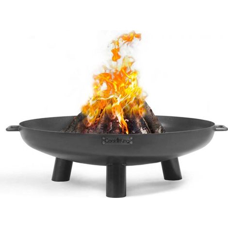 Braséro extérieur BALI 60 cm – Acier naturel 2 mm – Capacité de chauffage optimale – Foyer et barbecue portable