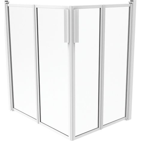 Box doccia 90X90 cm H.100 cm in polyglass (1/3)