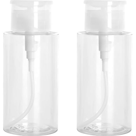 Flacon Pompe Vide - 4 Pièces - PET Transparent - 200ml - Distributeur Liquide - Voyage (1/5)