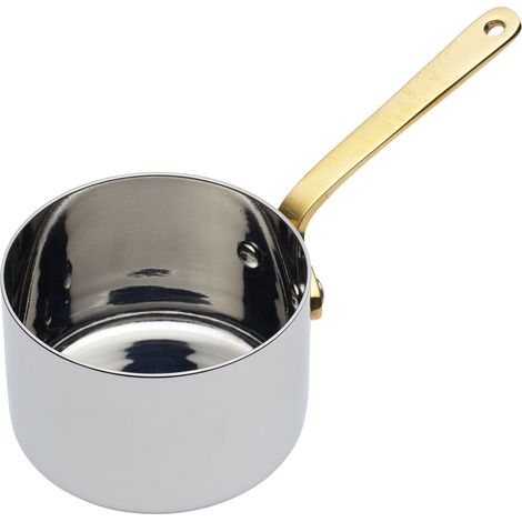 MasterClass Profesional Acero Inoxidable Mini Cacerola / Salsera, 6.5 cm (2.5"), Plata