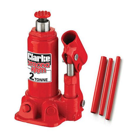 CLARKE BOTTLE JACK CAR VAN 2T 2 TON TONNE FLOOR HYDRAULIC CBJ2B NEW