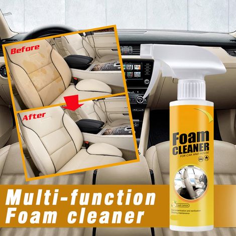 Nettoyant mousse multifonction pour intérieur voiture, détachant puissant pour pavillon et sièges en cuir (1/5)