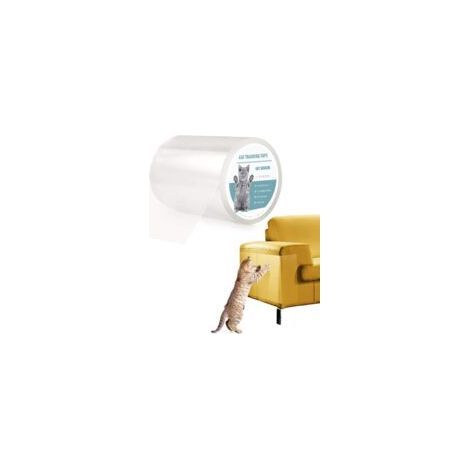 Sticker de protection canapé chat anti-griffes – Autocollant transparent en PVC épais – Rouleau 15x300cm pour meubles et surfaces (1/5)