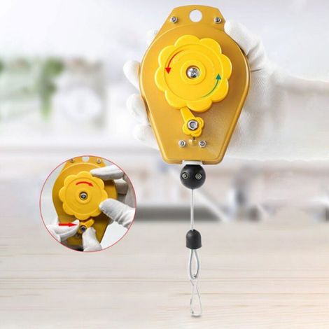 Support à Suspendre Rétractable - Équilibreur à Ressort - Pour Outils Manuels - Charge Max 5 Kg - 1 Pièce (1/3)
