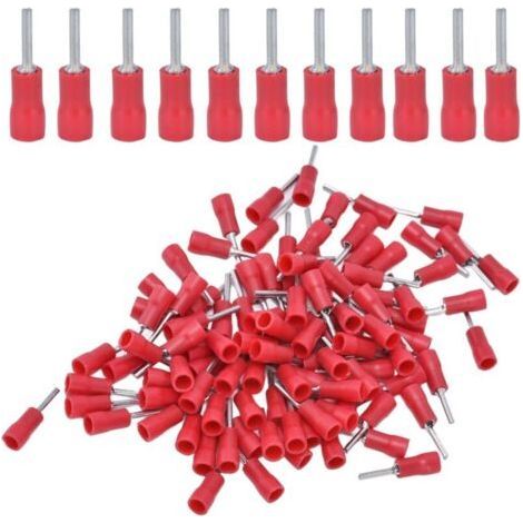 100pcs Insulated Screw Terminals Crimp Ferrules for AWG 22-16 Cable Electrical Connectors (1/5)