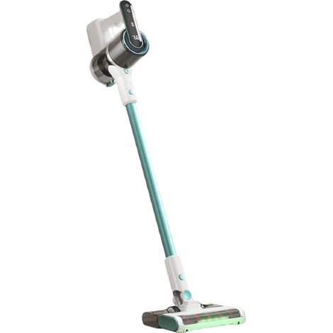 Aspirateur balai sans fil puissant 2en1 rechargeable 22.2V avec brosse anti-emmêlement et Écran LED -Vert (1/4)