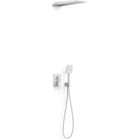 Kit mitigeur encastré 2 voies Rapid‑box pour douche Project Blanc mat - TRES 22138005BM