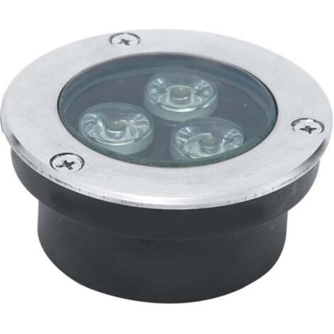 UlisemTrès Mince Spot LED Piscine Encastrable Terrasse de Jardin 3W Spot LED Exterieur Pelouse, Éclairage (Color : White, Voltage : 220V)