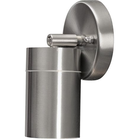 Applique murale d'extérieur réglable en acier inoxydable avec 1 ampoule GU10 Max 7 W Verre transparent IP44 (1/5)