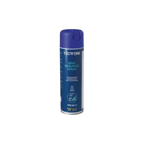 Nom : Marqueur de traçage bleu 500ml Aérosol TECWERK (1/2)