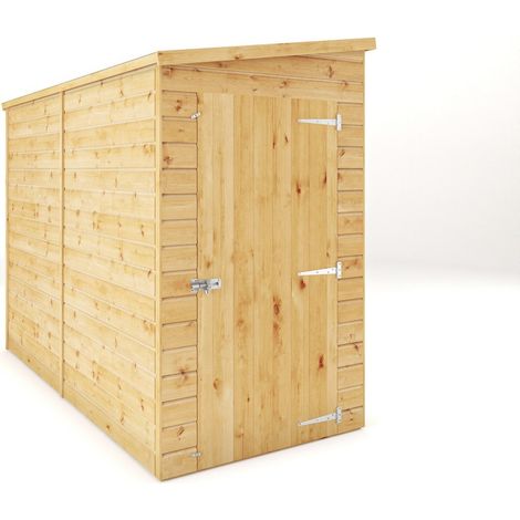 8 x 4 Feet Modular Shiplap Pent - Windowless - Wood - L252 x W127.9 x H203.3 cm