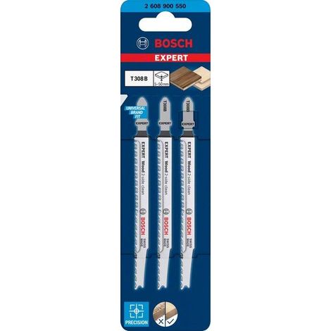 2608900550 - Set 3 lame per seghetto alternativo T 308 B EXPERT for wood