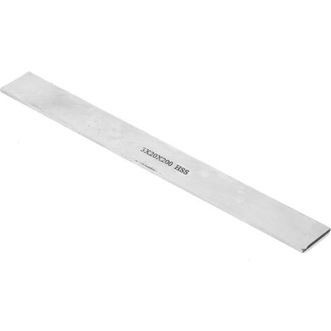 Barre carrée en acier rapide HSS pour tour, outil de tournage, bande d'acier blanc (320200mm) (1/5)