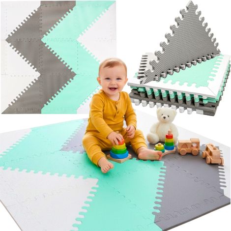 Tapis puzzle en mousse pour le sol, tapis de protection pliable, cadeau idéal pour les enfants (1/5)