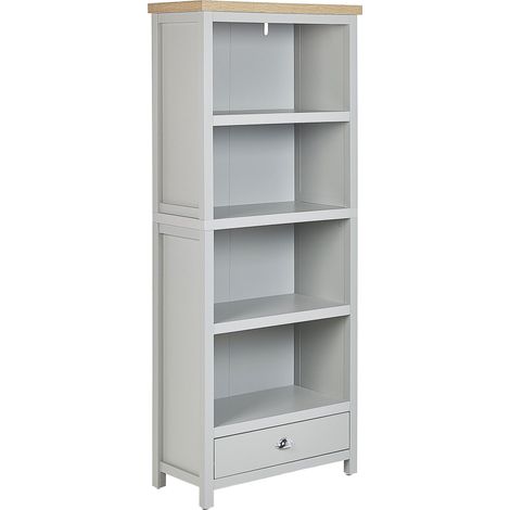 Bücherregal mit 4 Ebenen CLIO 180 cm Hellgrau