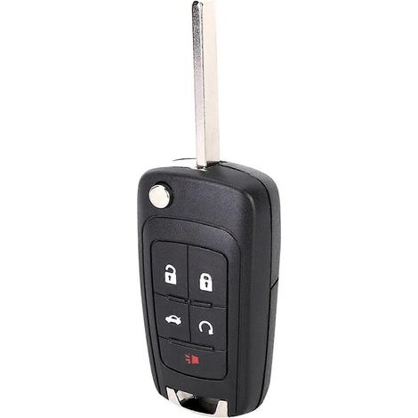 Ersatzgehäuse für Klappschlüssel mit 5 Tasten, passend für Chevrolet Camaro 2010-2013