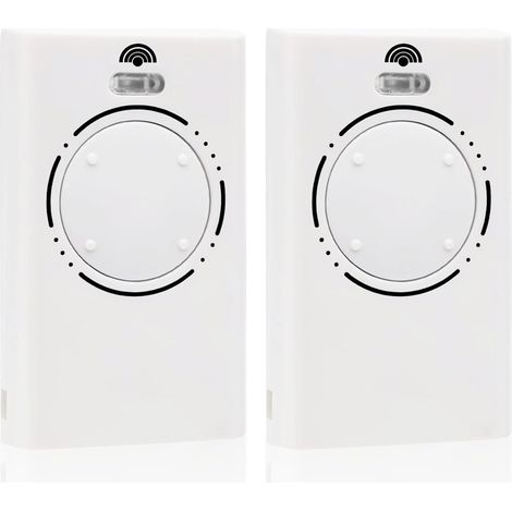 2-teilige 868-MHz-Garagentor-Fernbedienung, 4-Kanal-Torfernbedienung kompatibel mit XT4 868 SLH LR, XT4 868 SLH, XT2 868 SLH LR, XT2 868 SLH (Weiß)