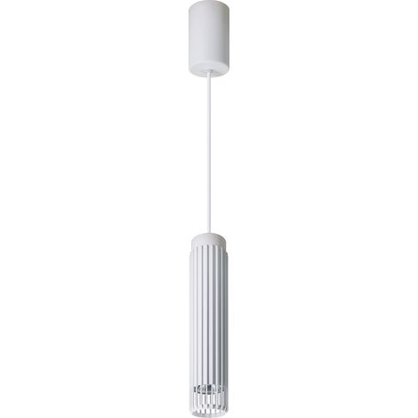 LAMPE SUSPENDUE VERTICALE 1 GU10 BLANC ALU MILAGRO ML0308 (1/5)