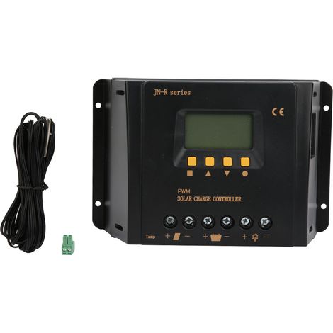 Régulateur de charge solaire JN-R 48V PWM 30A, contrôleur de batterie pour panneaux photovoltaïques, boîtier de régulation 30/40/50/60A (1/5)
