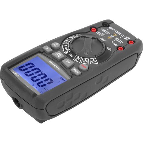 Multimètre numérique 6000 comptes, testeur AC/DC tension courant résistance capacité fréquence, affichage LCD, mesure précise pour électricien et bricolage. (1/5)