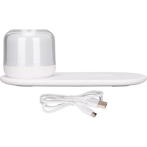 Lampe de table rechargeable sans fil, réglage tactile, base magnétique 3000K RVB 15W charge rapide, veilleuse d'ambiance et urgence (1/5)
