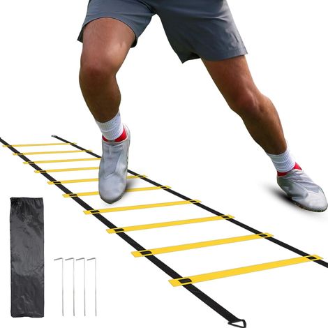 Coordination Ladder Soccer Training Kit Ladder Training Ladder Training Accessories for Kids 6M Coordination Ladder for Football Training (1/5)