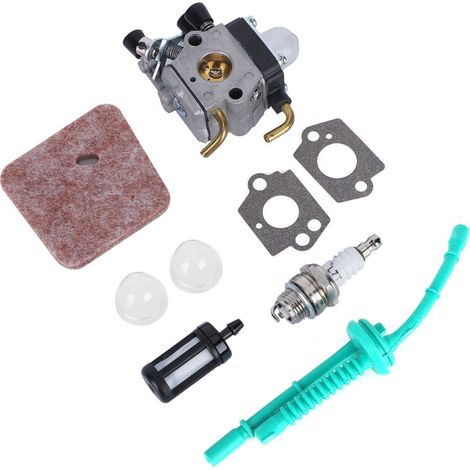 Kit carburateur aluminium pour débroussailleuse STIHL FS45/FS55/FS85s/KM55 R FAST – filtres air/carburant inclus (1/4)